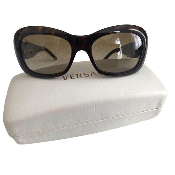 VERSACE Sunglasses Mod. 4155-B108/13 CRYSTALS 55-17-135 2N with Case - Picture 1 of 10